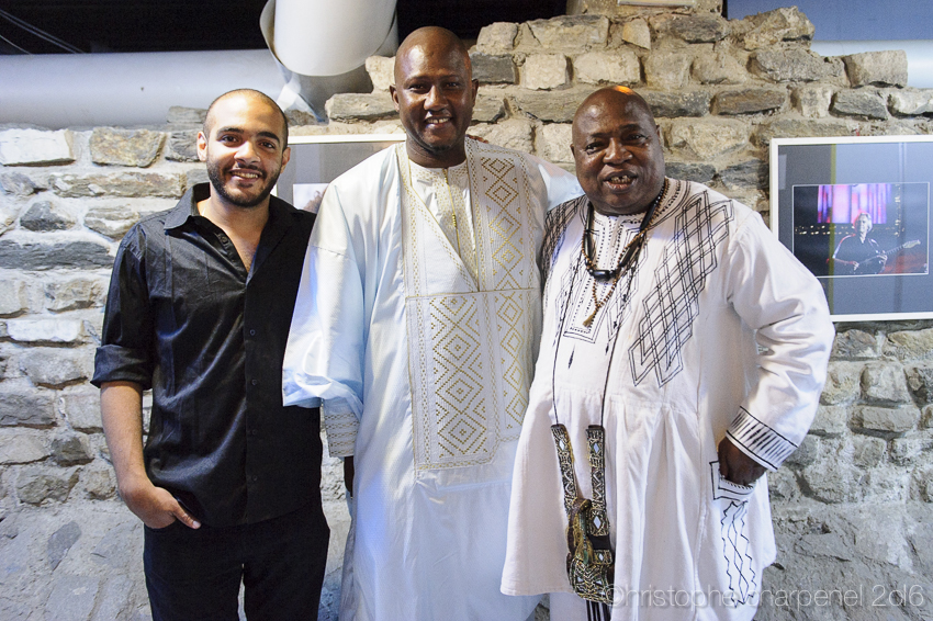 M. Abozekry, A. Cissoko, C. Tidiane seck (R. Weston), Jazz à Vienne 2016 - une photo de Christophe Charpenel